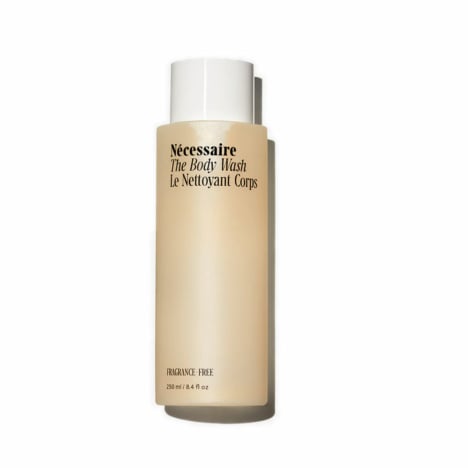 body wash on white background.