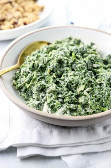 vegan creamed spinach recipe