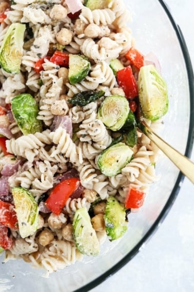 roasted vegetable pasta salad